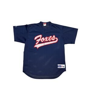 Vintage Fox City foxes / Appleton Foxes 24 Jersey Baseball Majestic Athletic